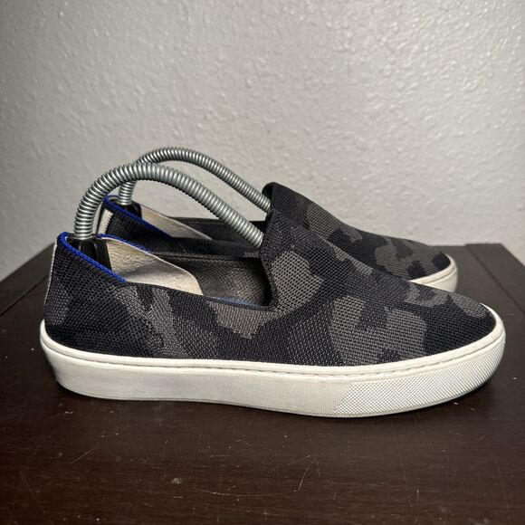 Rothy's Black and Blue Stylish Sneakers - Picture 1 of 6